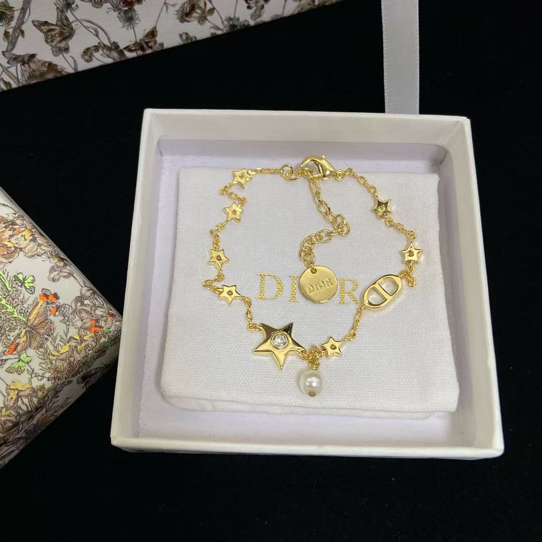 DI0R 五芒星パールブレスレット【50％割引+送料無料】