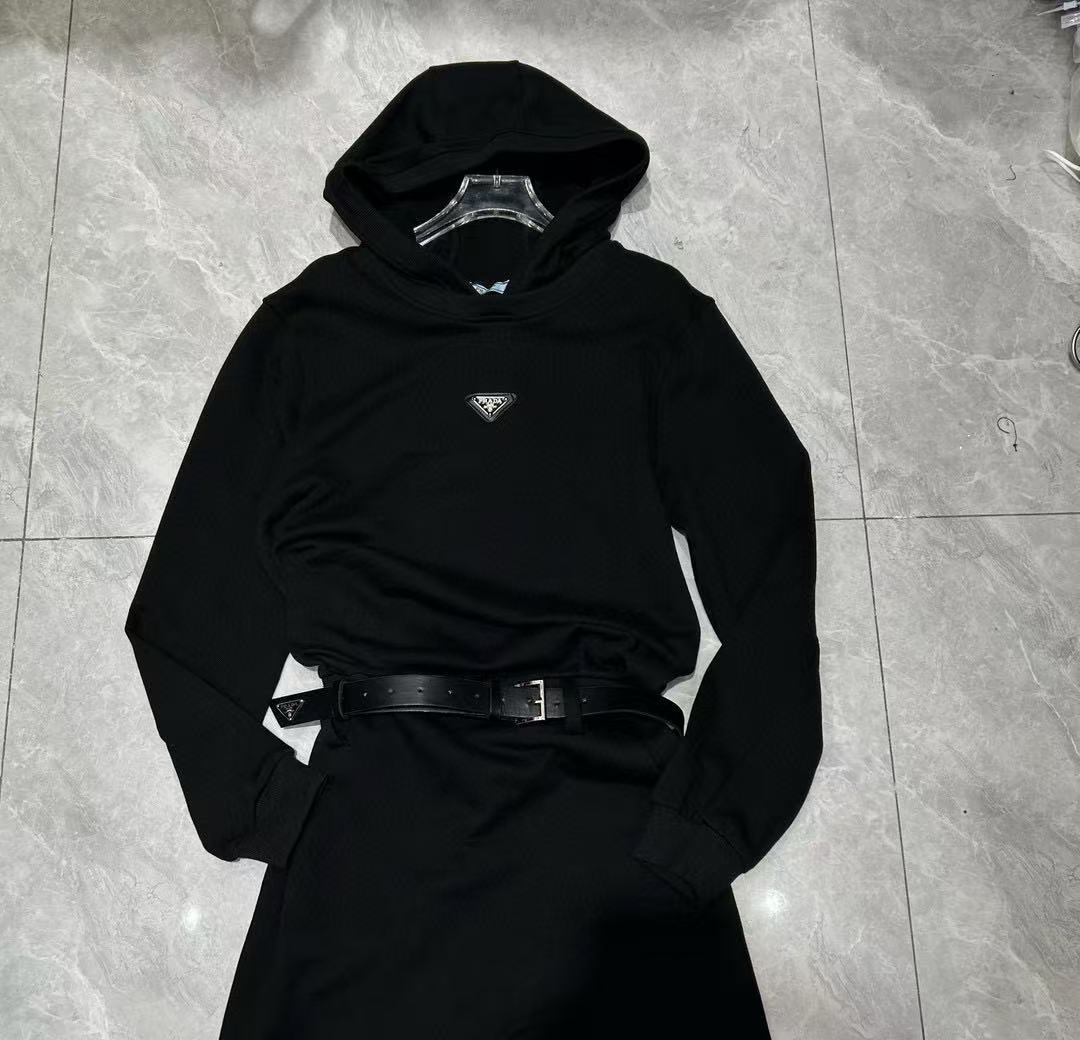 PR4DA ベルト付きフード付きドレス【50％割引+送料無料】