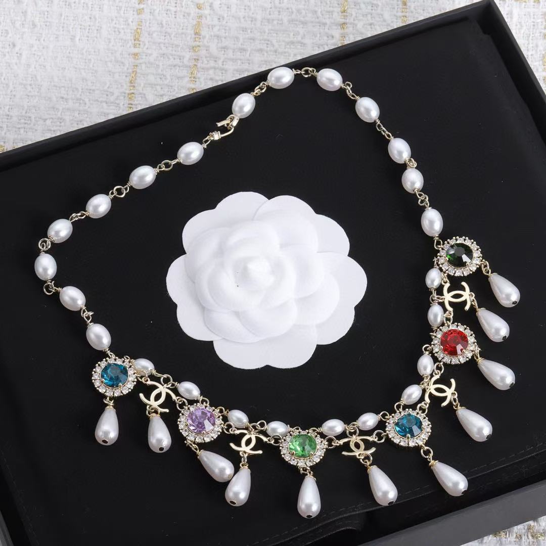 CHANE1 フルパールネックレス【50％割引+送料無料】