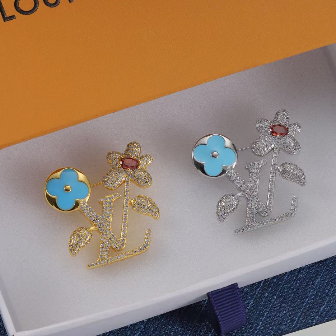 LV 四つ葉のクローバー ダイヤモンド ブローチ【50％割引+送料無料】