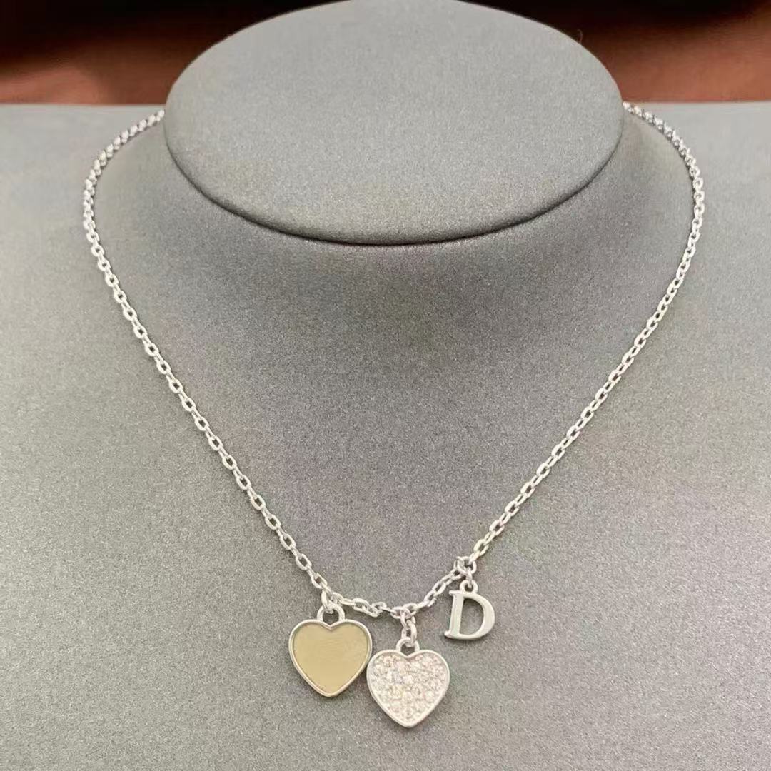 DI0R ハートピアス+ネックレス 2点セット【50％割引+送料無料】