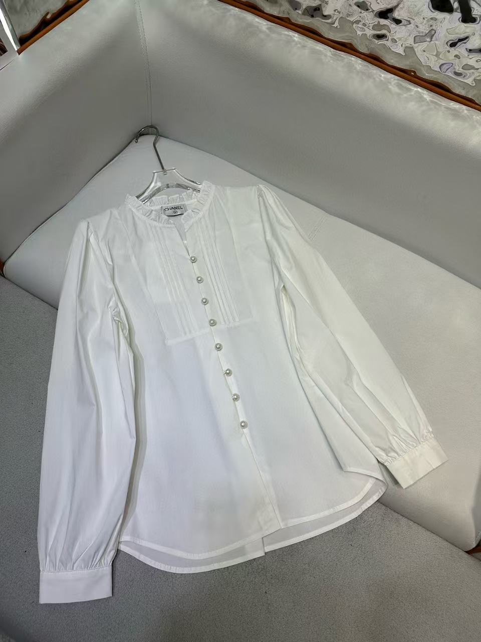 CHANE1 高品質ウッド耳襟シャツ【50％割引+送料無料】