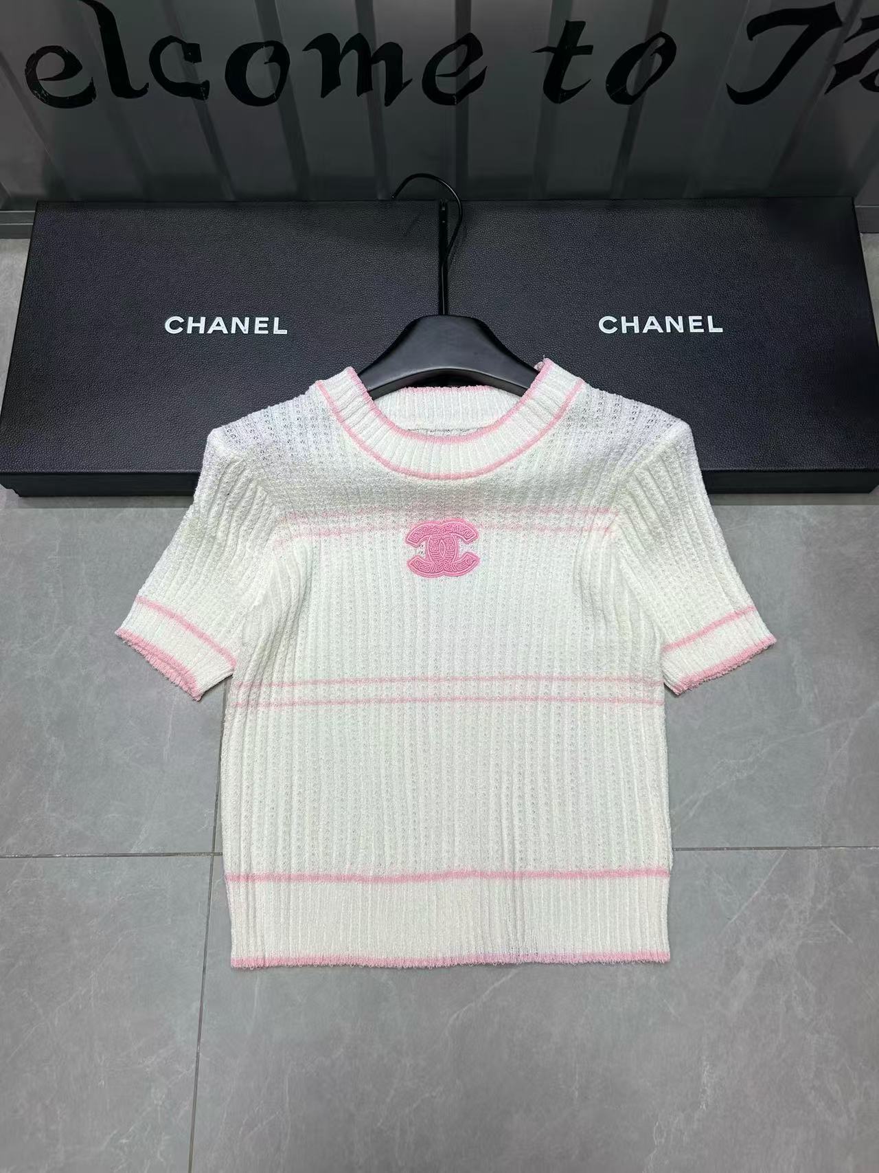 CHANE1 ダブルCロゴウールセーター【50％割引+送料無料】