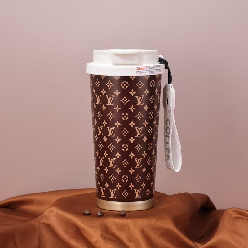 LV オールドフラワー ステンレススチール 魔法瓶カップ【50％割引+送料無料】
