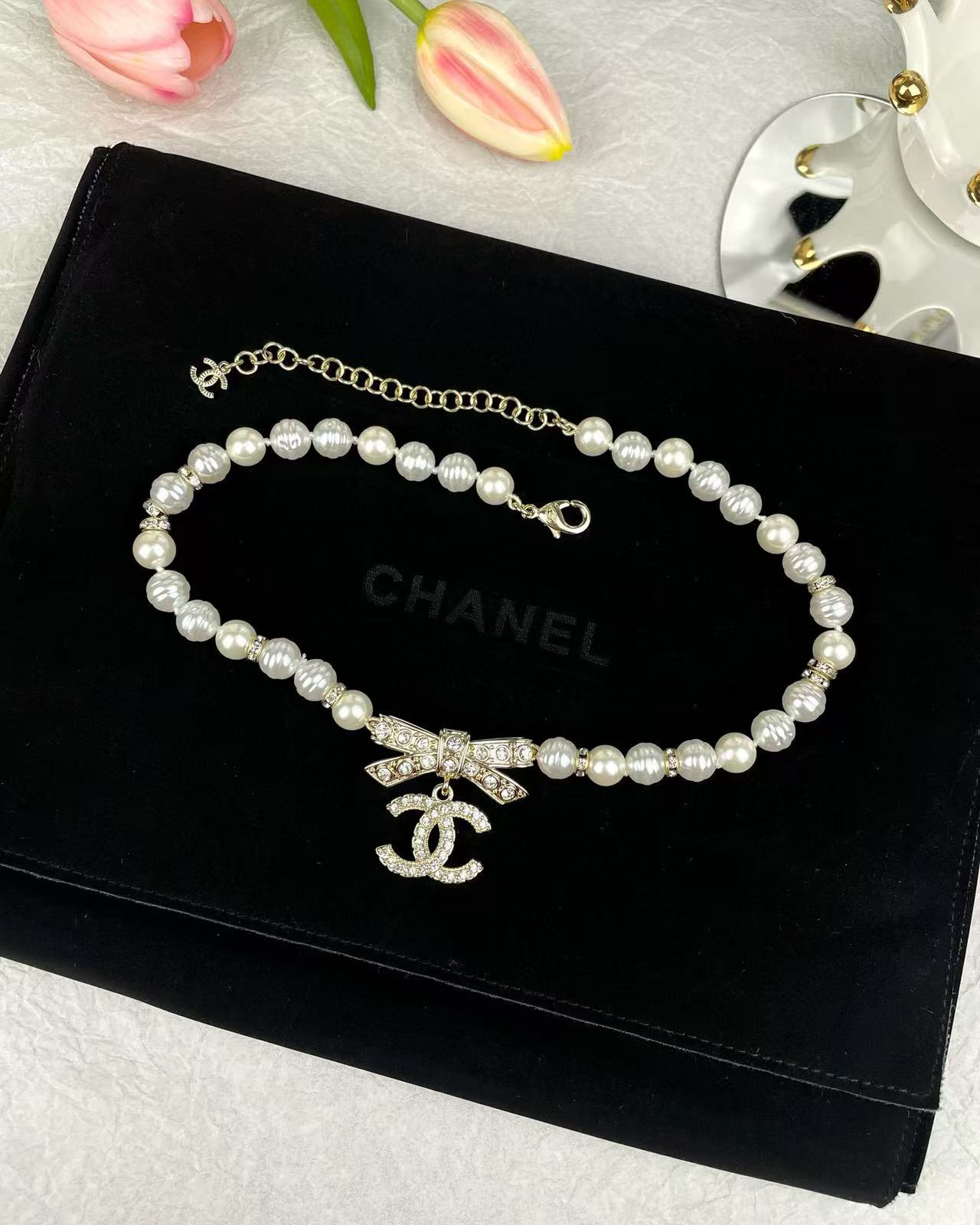 CHANE1 ボウパールネックレス【50％割引+送料無料】
