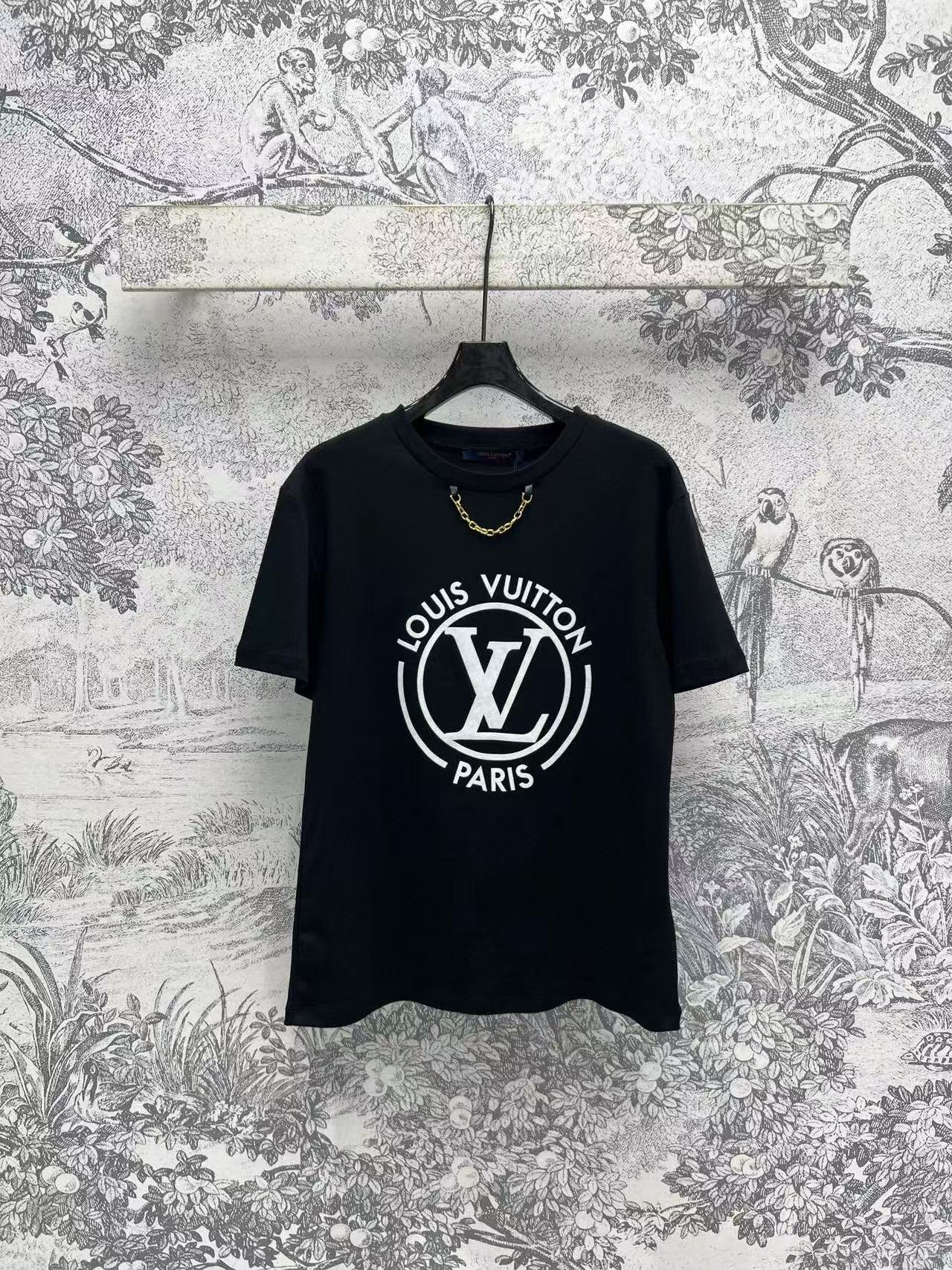 LVチェーンルーズTシャツ【50％割引+送料無料】