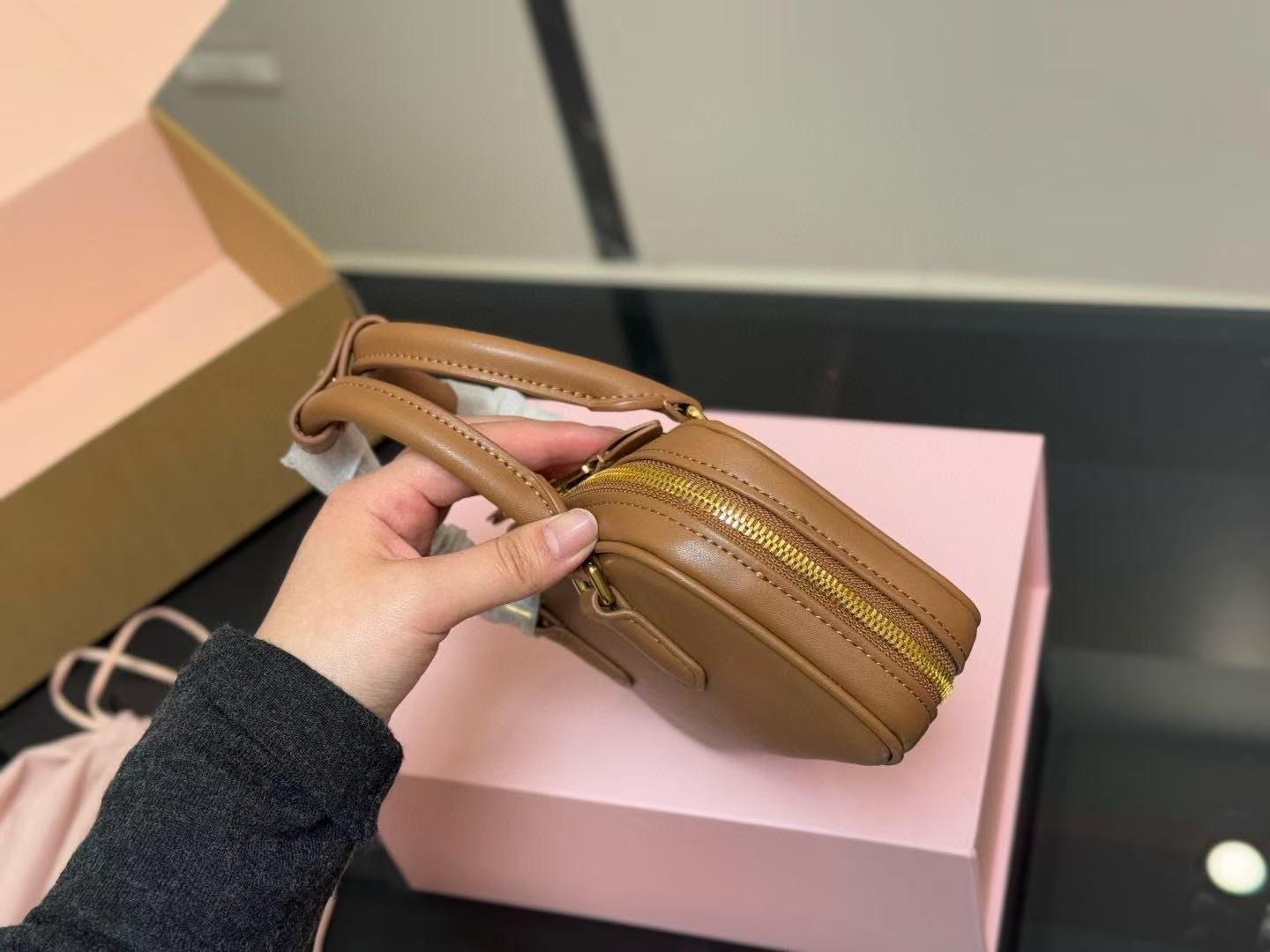 M1UM1U 牛革ボウリングバッグ【50％割引+送料無料】