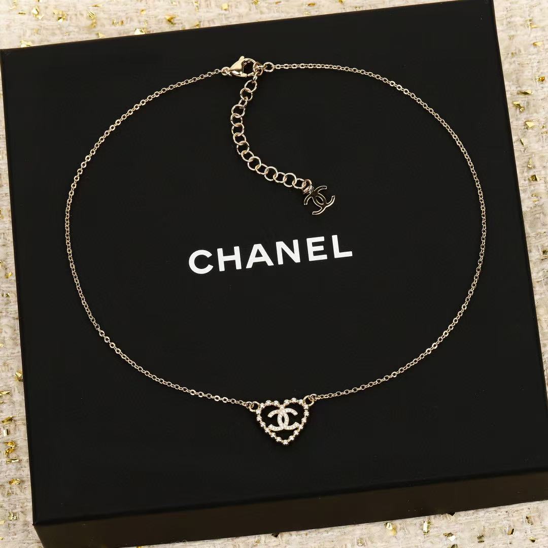 CHANE1 ハートシェイプダイヤモンドネックレス【 50％割引+送料無料】