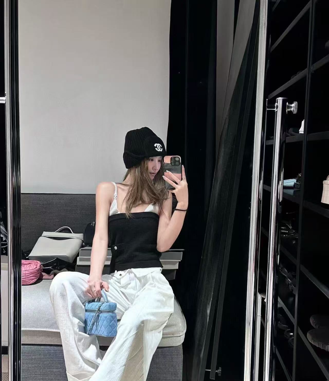 CHANE1 デニムコスメポーチ【 50％割引+送料無料】