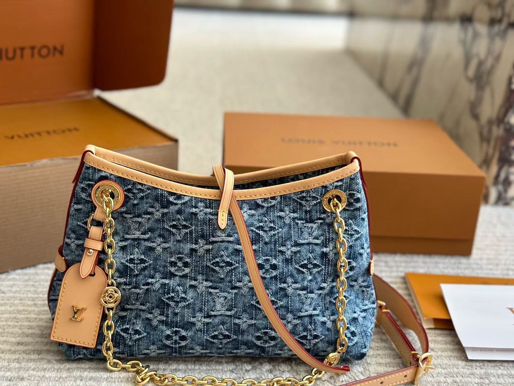 LV デニムチェーン アンダーアームバッグ【 50％割引+送料無料】