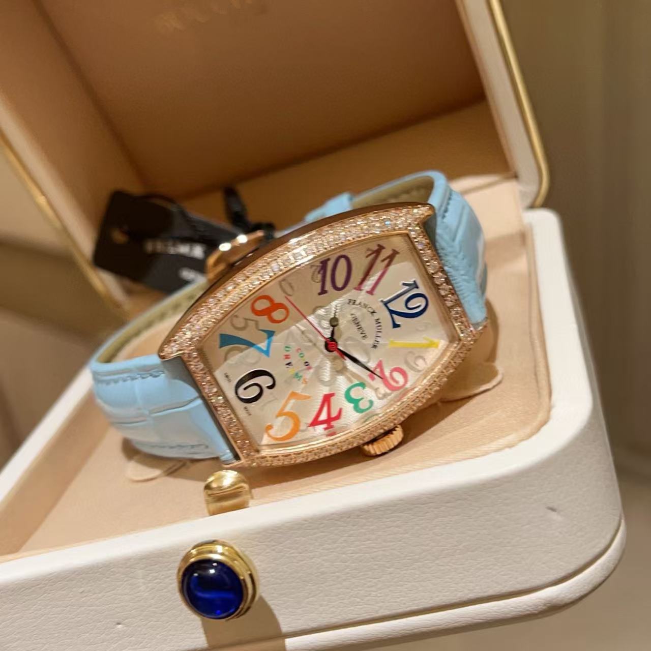 Frank Mul1erカラーデジタルダイヤモンドレディースウォッチ【50％割引+送料無料】