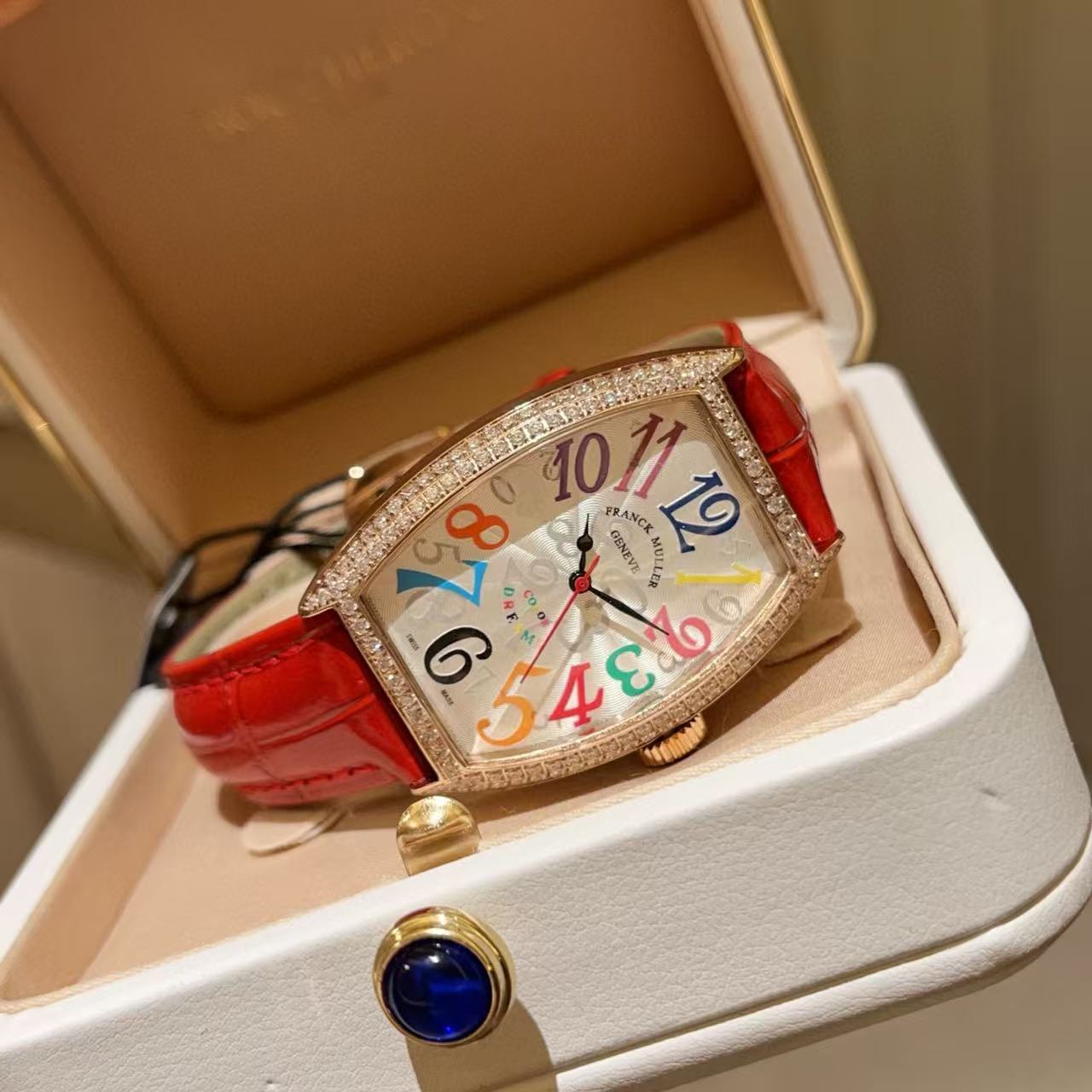 Frank Mul1erカラーデジタルダイヤモンドレディースウォッチ【50％割引+送料無料】