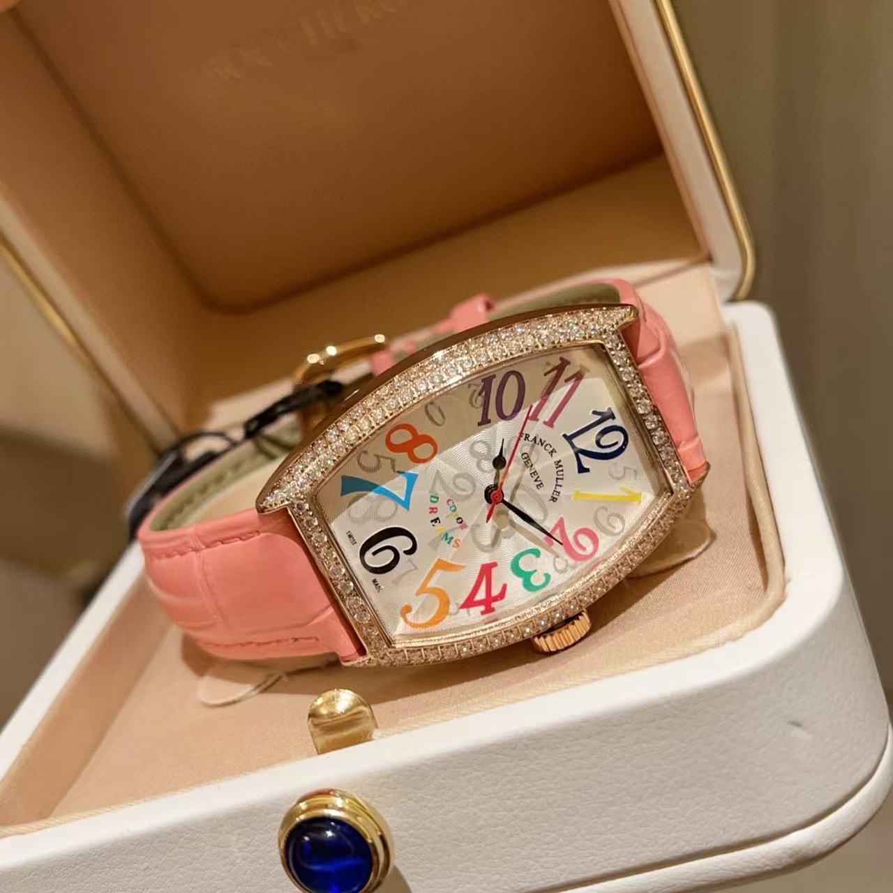 Frank Mul1erカラーデジタルダイヤモンドレディースウォッチ【50％割引+送料無料】