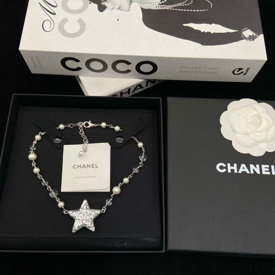 CHANE1 五芒星パールネックレス【 50％割引+送料無料】