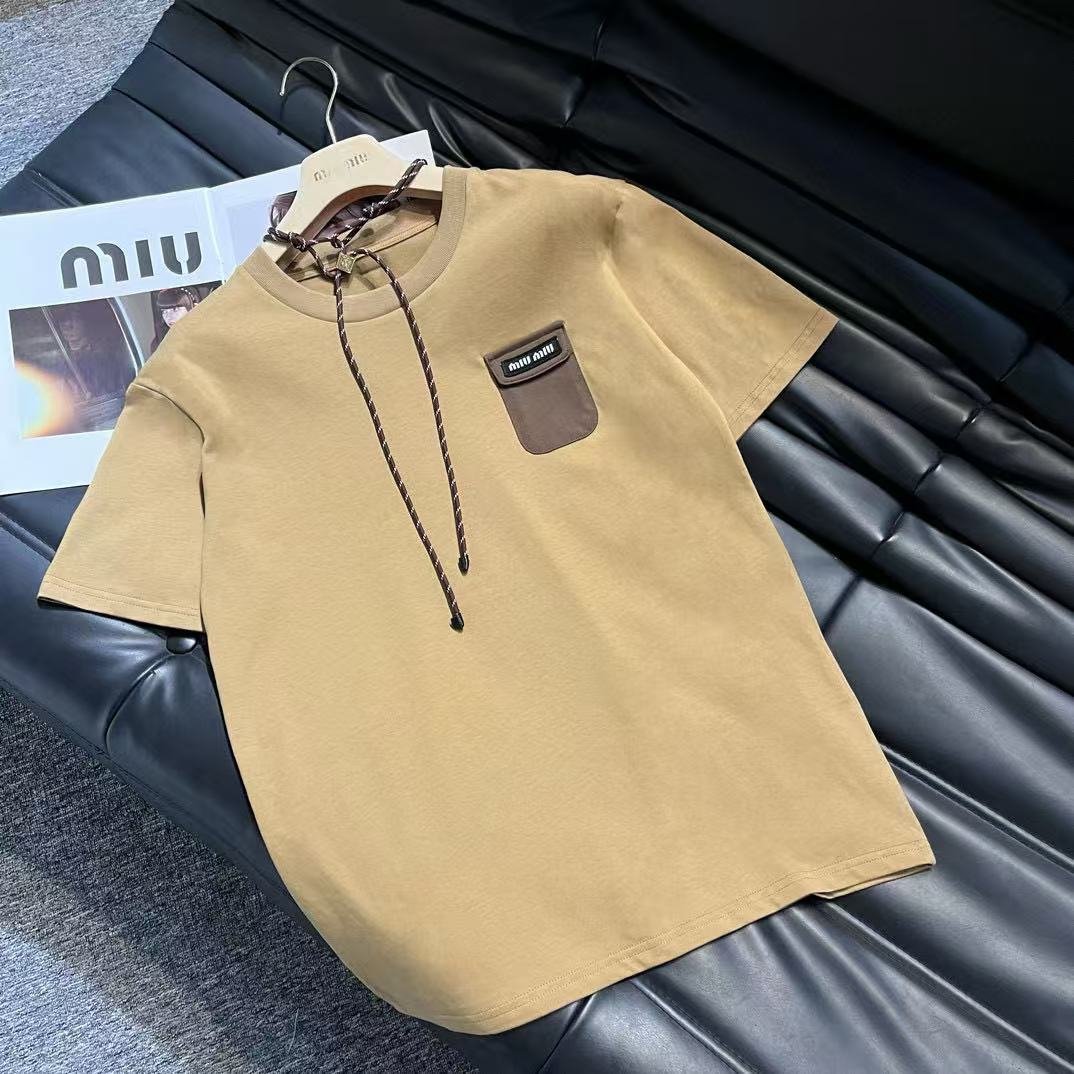 M1UM1U ドローストリングポケットTシャツ【 50％割引+送料無料】