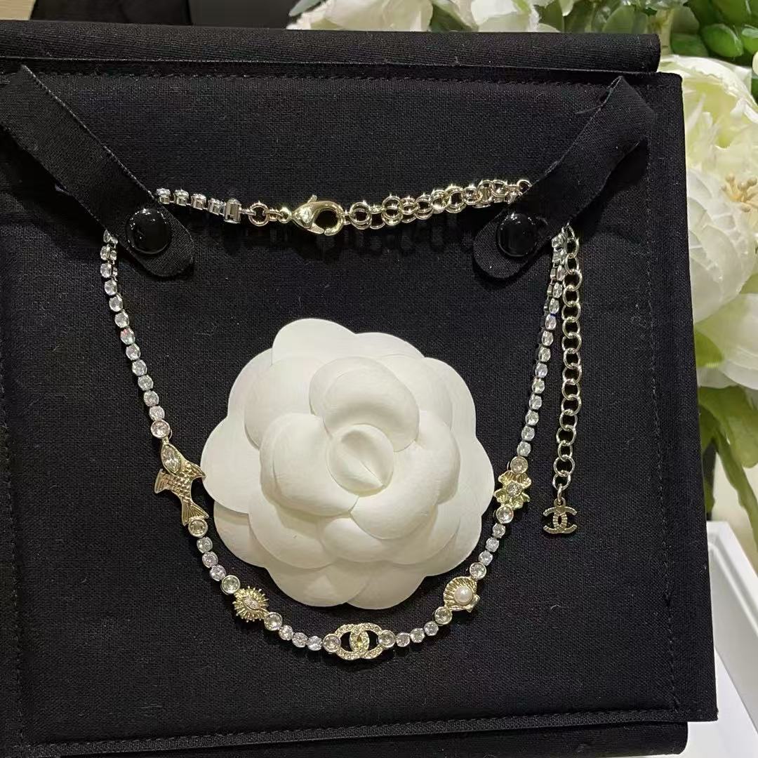 CHANE1 ダイヤモンドフィッシュネックレス【 50％割引+送料無料】