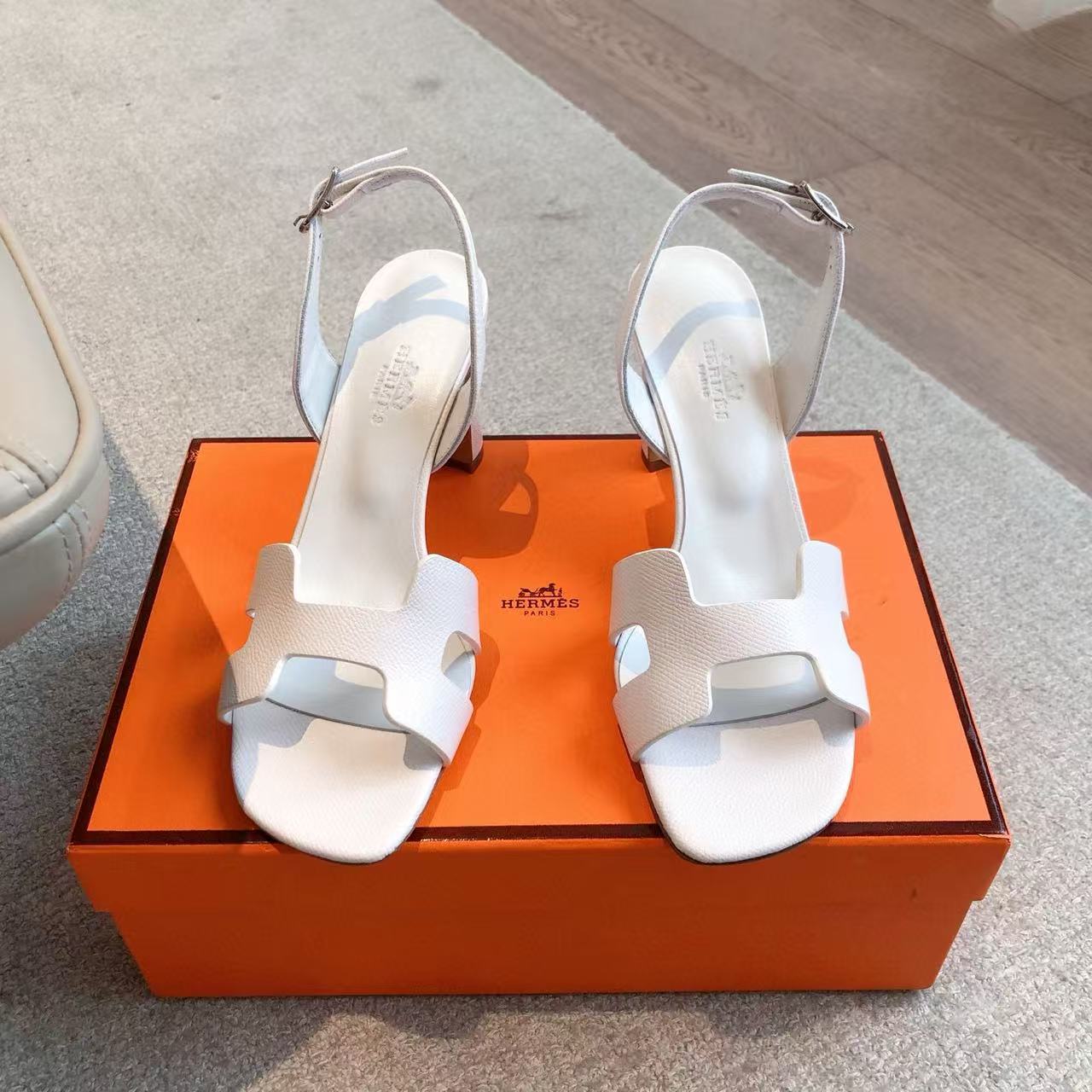 HEMRE5 高品質レザーハイヒールサンダル【50％割引+送料無料】