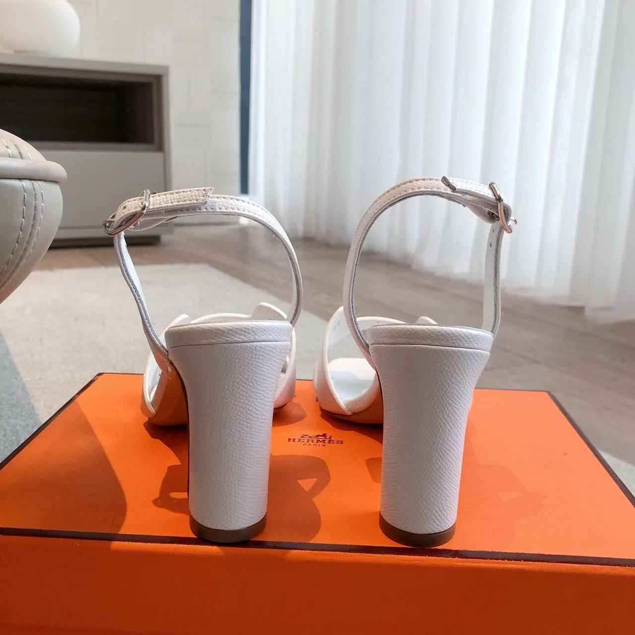 HEMRE5 高品質レザーハイヒールサンダル【50％割引+送料無料】