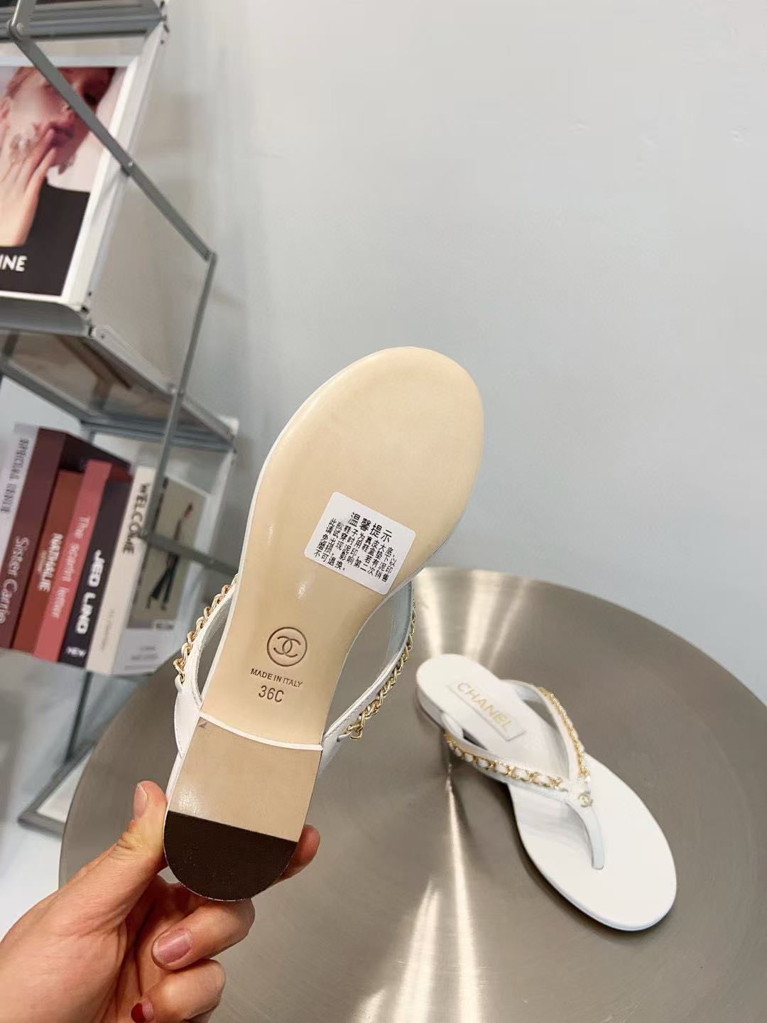 CHANE1 高品質チェーンビーチサンダル【50％割引+送料無料】