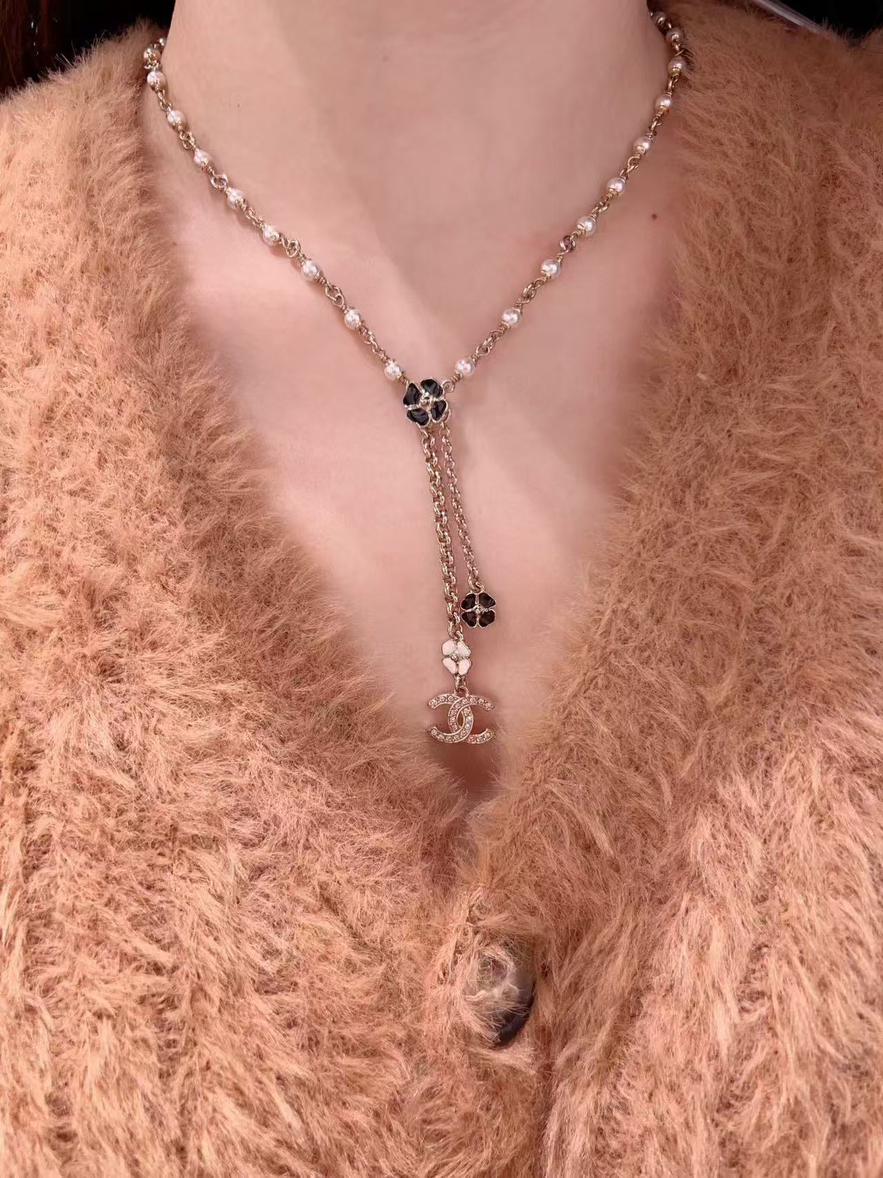 CHANE1 パールクローバーネックレス【 50％割引+送料無料】