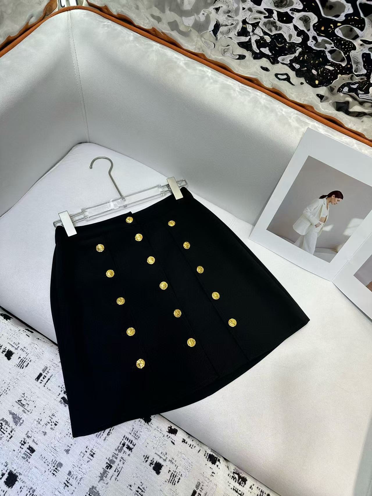 LV 高品質ダブルブレストスカート【 50％割引+送料無料】
