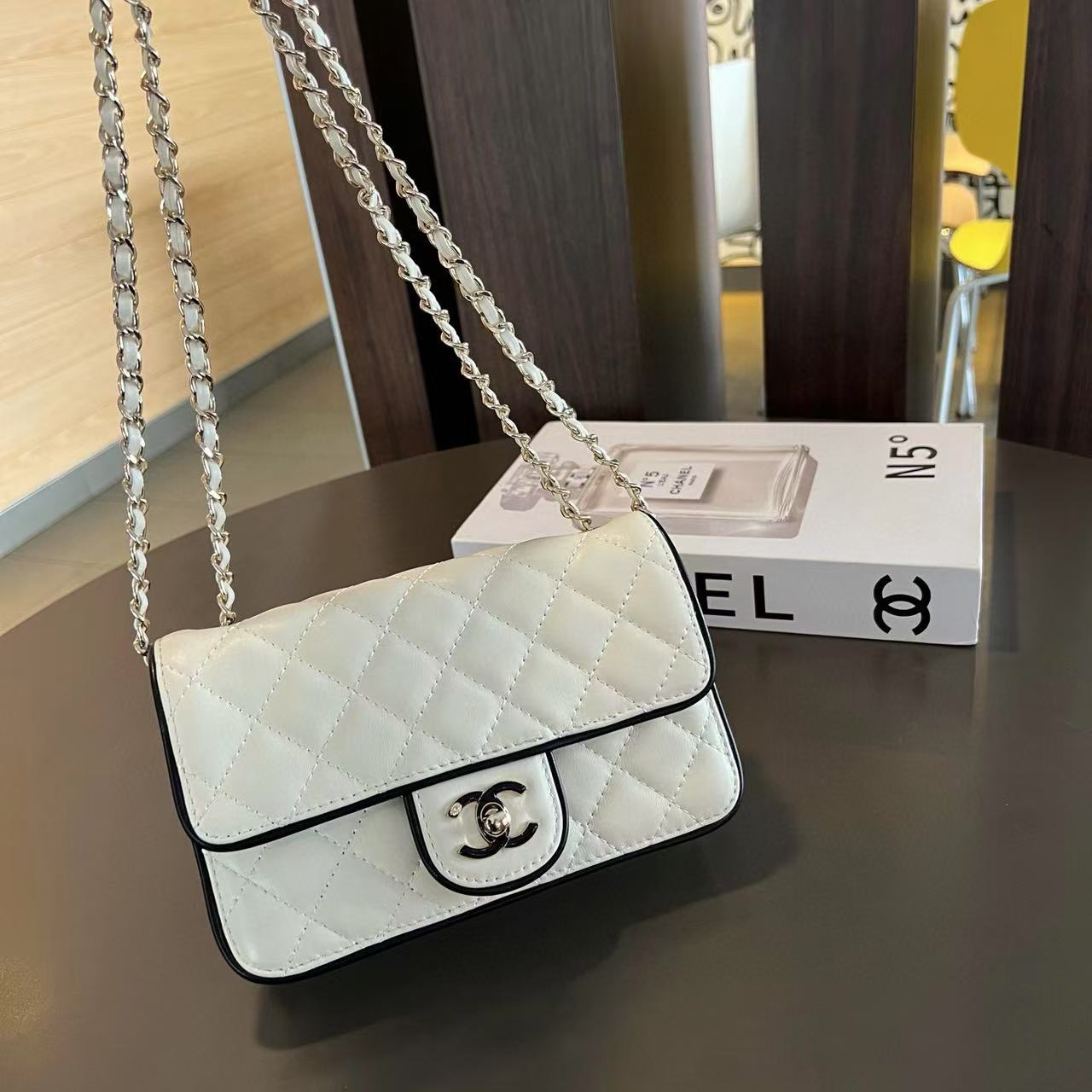 CHANE1 カラーブロックショルダークロスボディバッグ【 50％割引+送料無料】