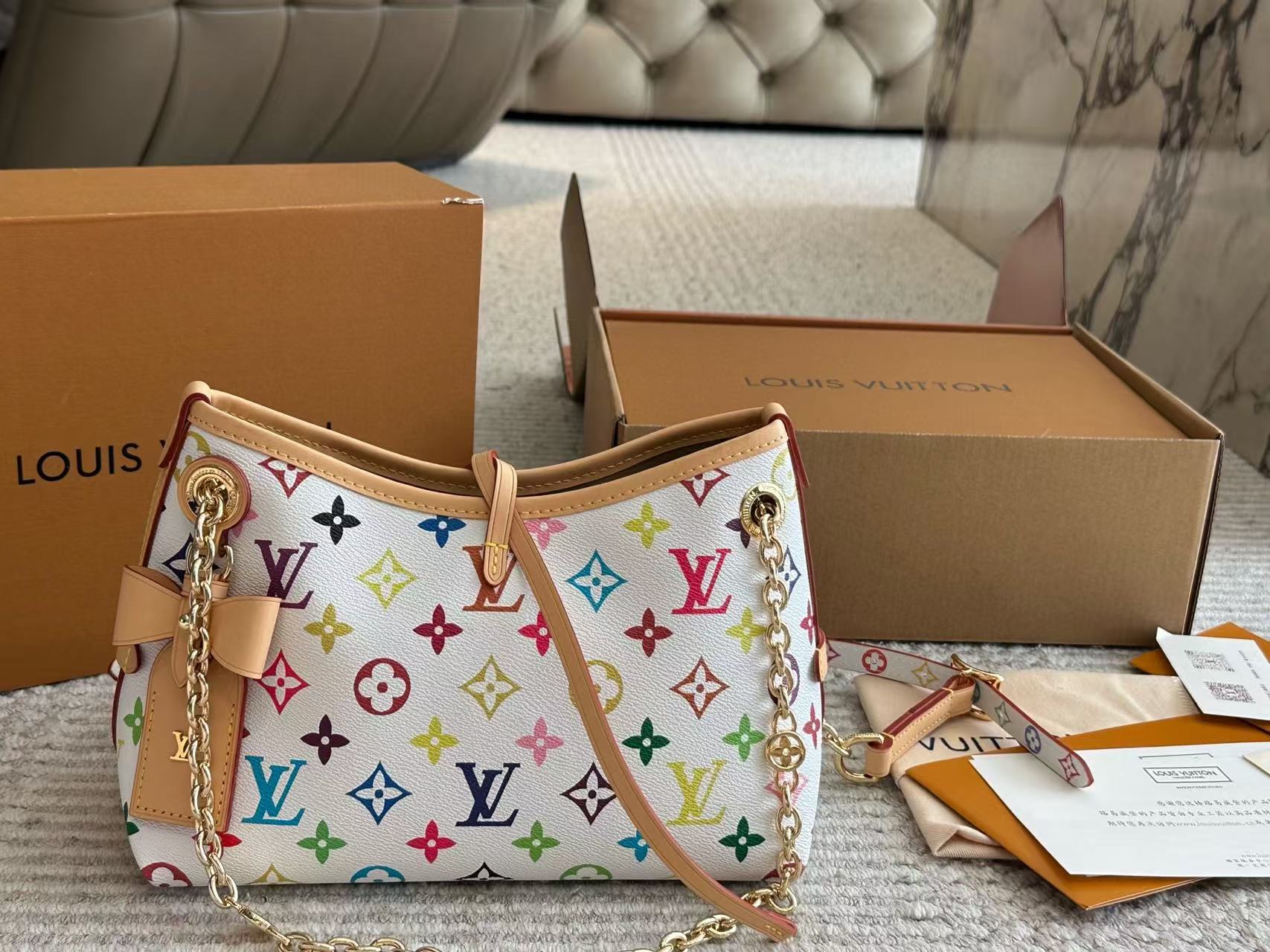 LV carryall bbチェーンバッグ【 50％割引+送料無料】