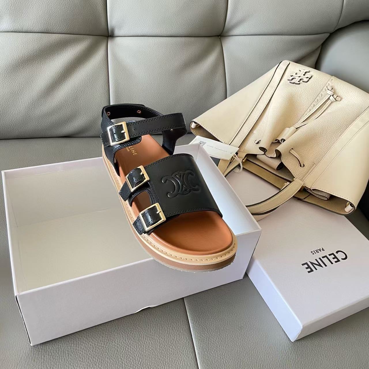 CEL1NE 凱旋門サンダル【50％割引+送料無料】