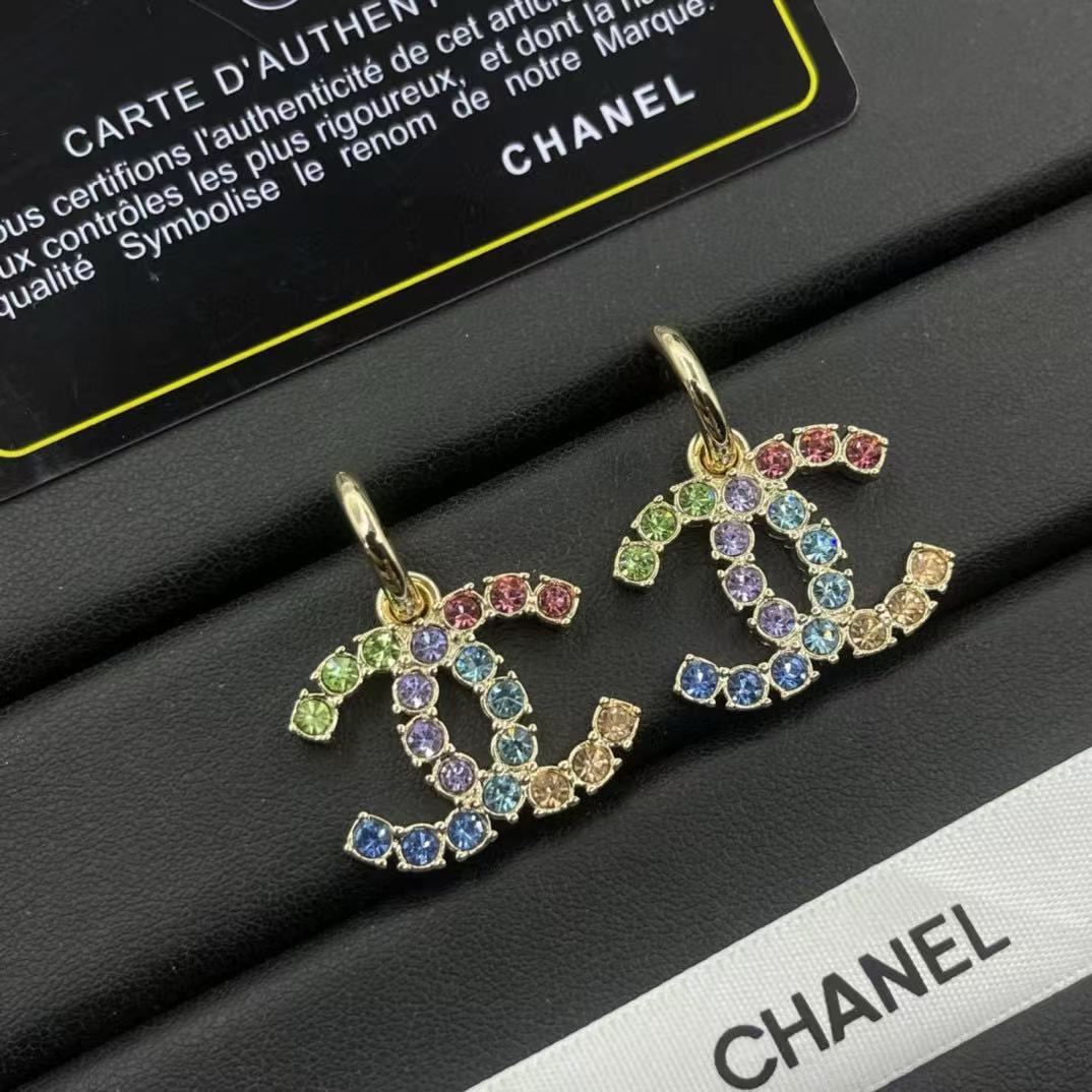 CHANE1 カラフルダイヤモンドピアス【 50％割引+送料無料】