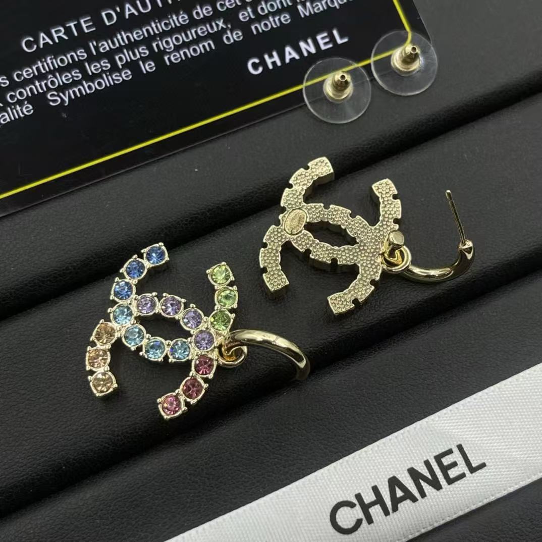 CHANE1 カラフルダイヤモンドピアス【 50％割引+送料無料】