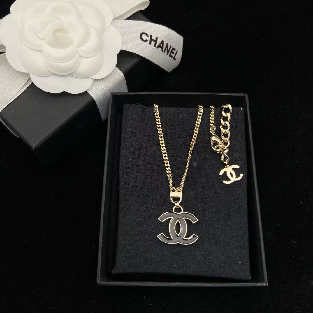 CHANE1 ダブルCエナメルネックレス【 50％割引+送料無料】