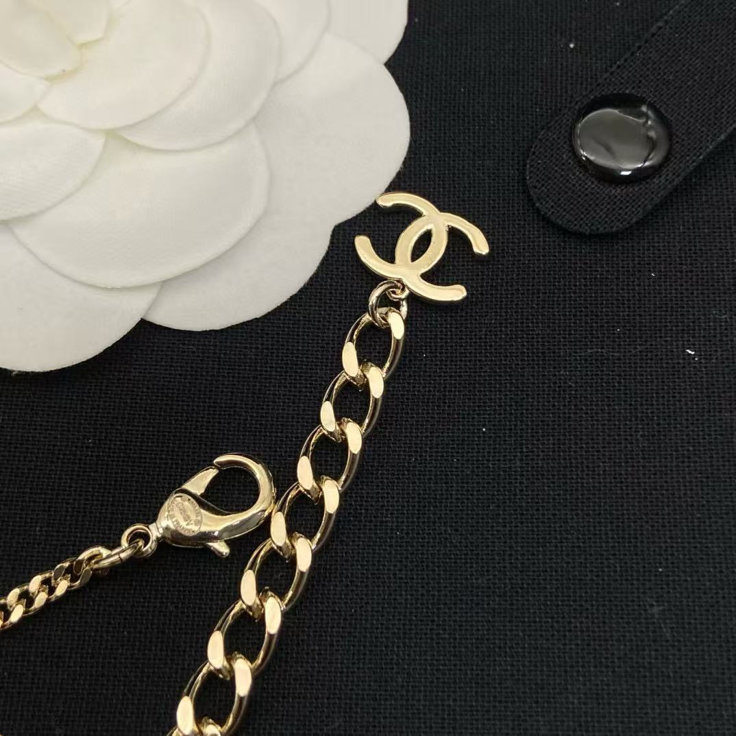 CHANE1 ダブルCエナメルネックレス【 50％割引+送料無料】