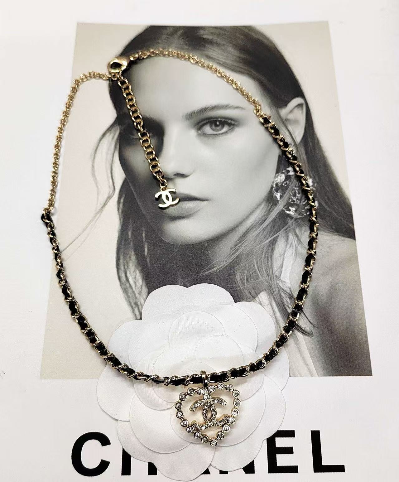 CHANE1 ピーチハートダブルCネックレス【 50％割引+送料無料】