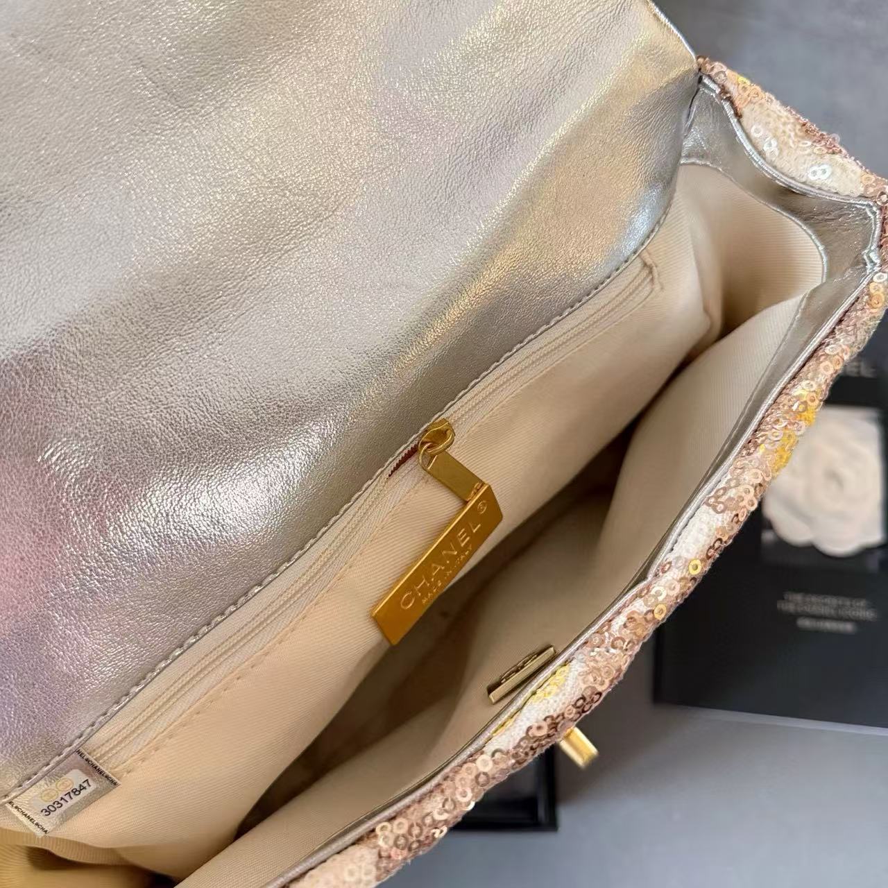 CHANE1 フラワースパンコールショルダーバッグ【 50％割引+送料無料】