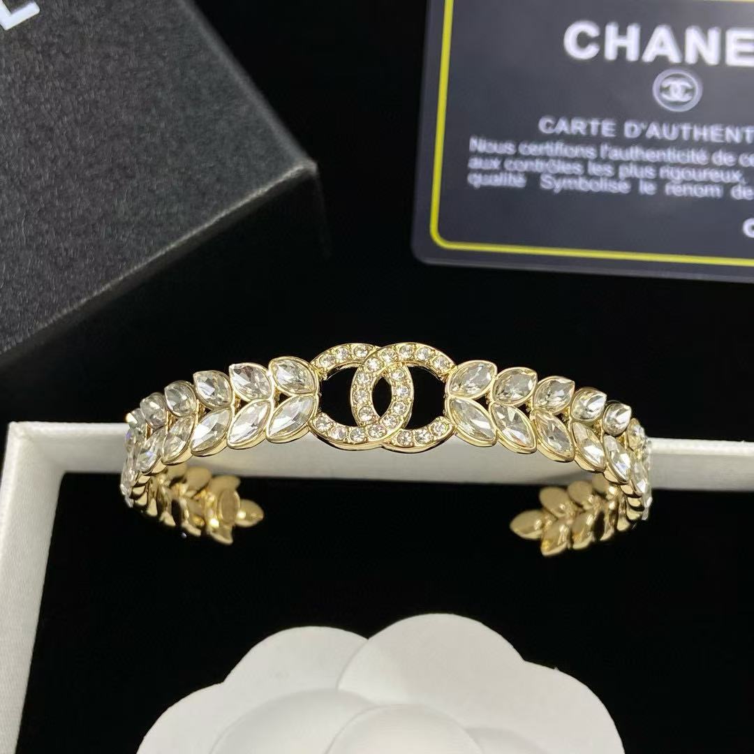 CHANE1 ダブルC ダイヤモンドブレスレット【 50％割引+送料無料】