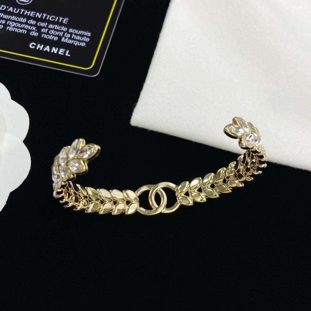 CHANE1 ダブルC ダイヤモンドブレスレット【 50％割引+送料無料】