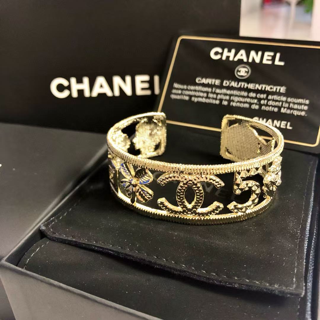 CHANE1 ダブルCオープンブレスレット【 50％割引+送料無料】