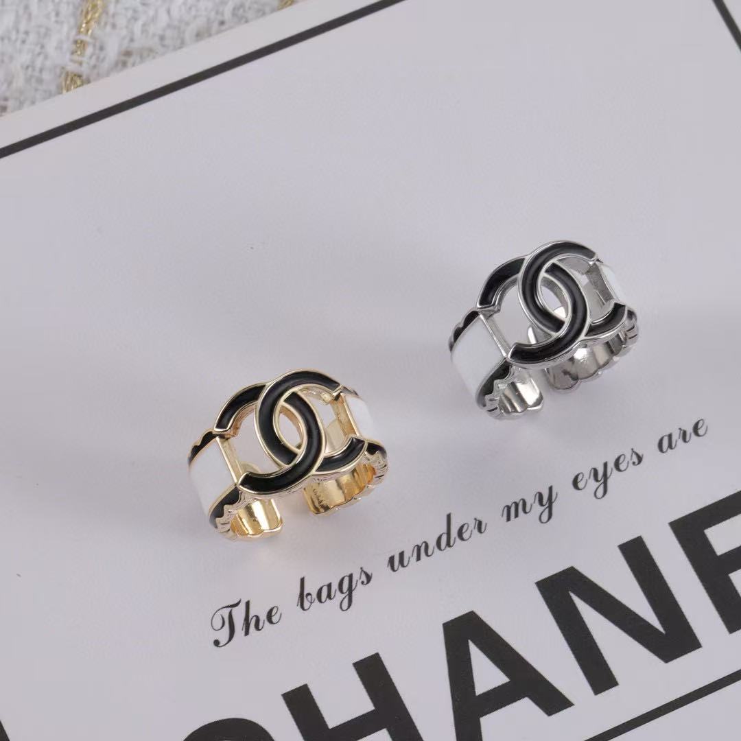 CHANE1 ダブルCオープンリング【 50％割引+送料無料】