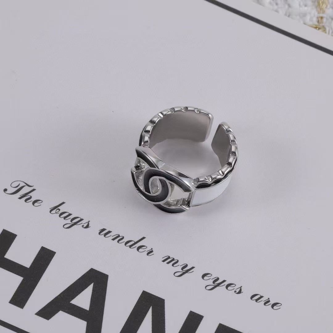 CHANE1 ダブルCオープンリング【 50％割引+送料無料】