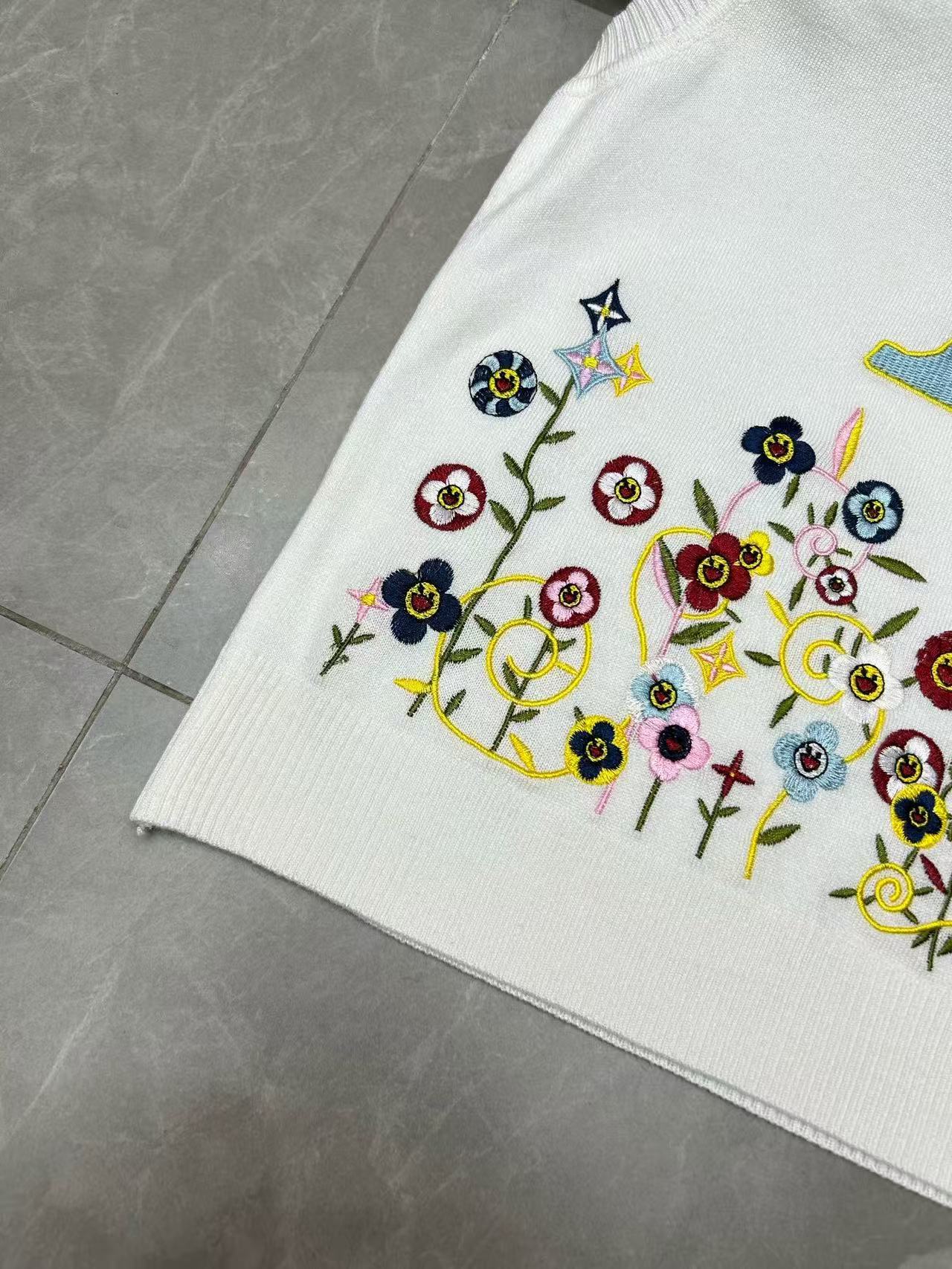 LV四つ葉のクローバーフラワーウールベスト【 50％割引+送料無料】