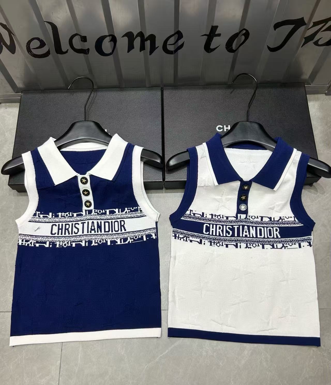 DI0R ラペルレタリングウールベスト【 50％割引+送料無料】