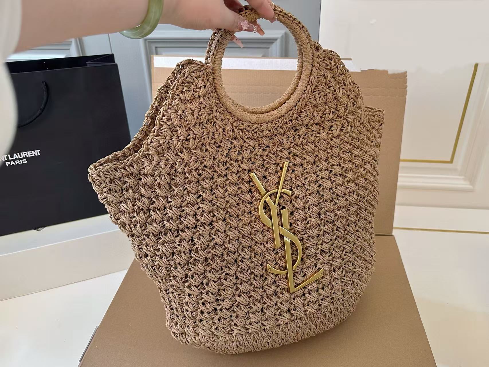 YSL ストロービーチバッグ【 50％割引+送料無料】