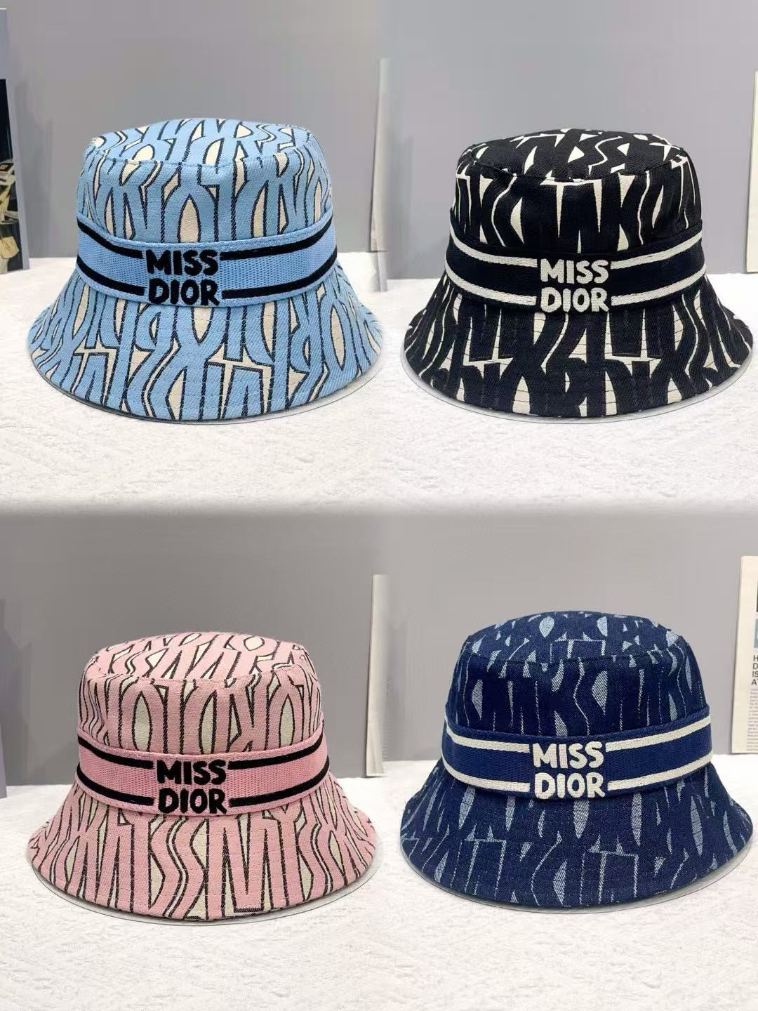 CHANE1 レタープリント バケットハット 【50％割引+送料無料】