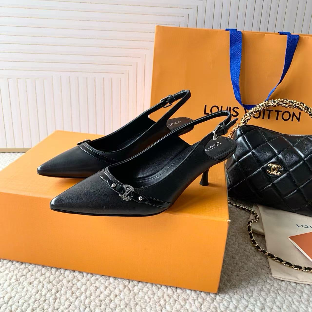 LV 高品質ポインテッドハイヒール【50％割引+送料無料】