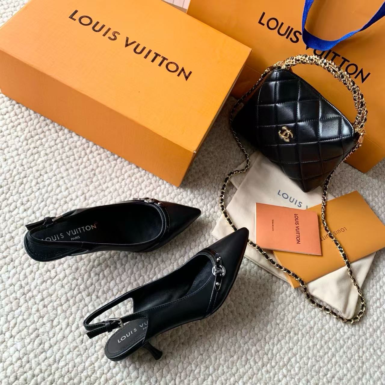 LV 高品質ポインテッドハイヒール【50％割引+送料無料】