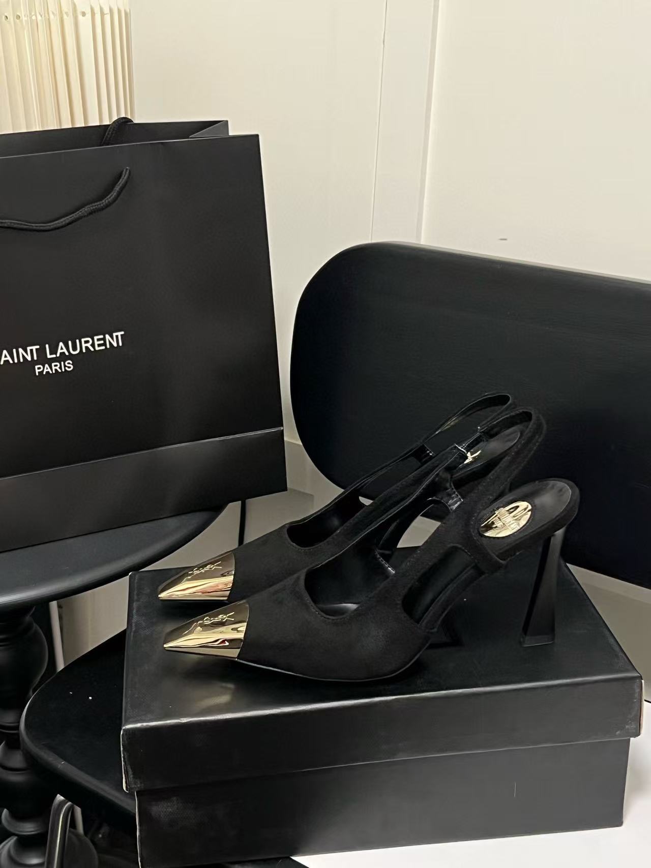 YSLカラーマッチングディアスキンハイヒール【50％割引+送料無料】