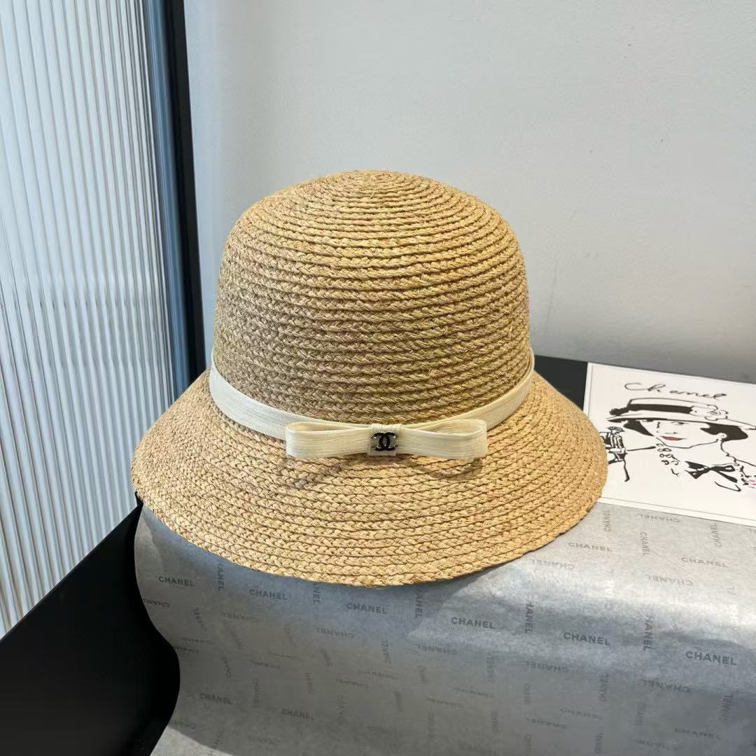 CHANE1 シンプルなラフィアハット【 50％割引+送料無料】