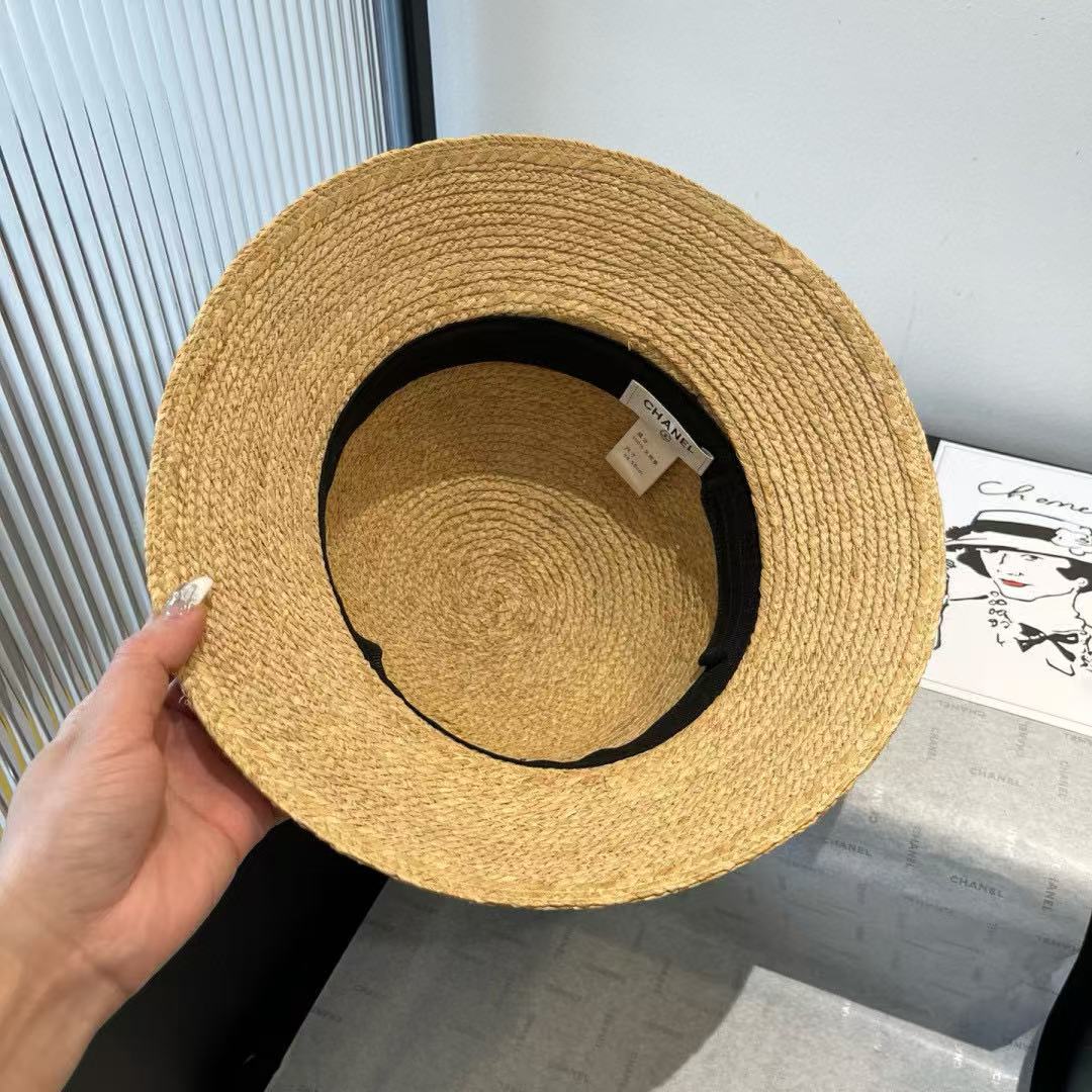 CHANE1 シンプルなラフィアハット【 50％割引+送料無料】