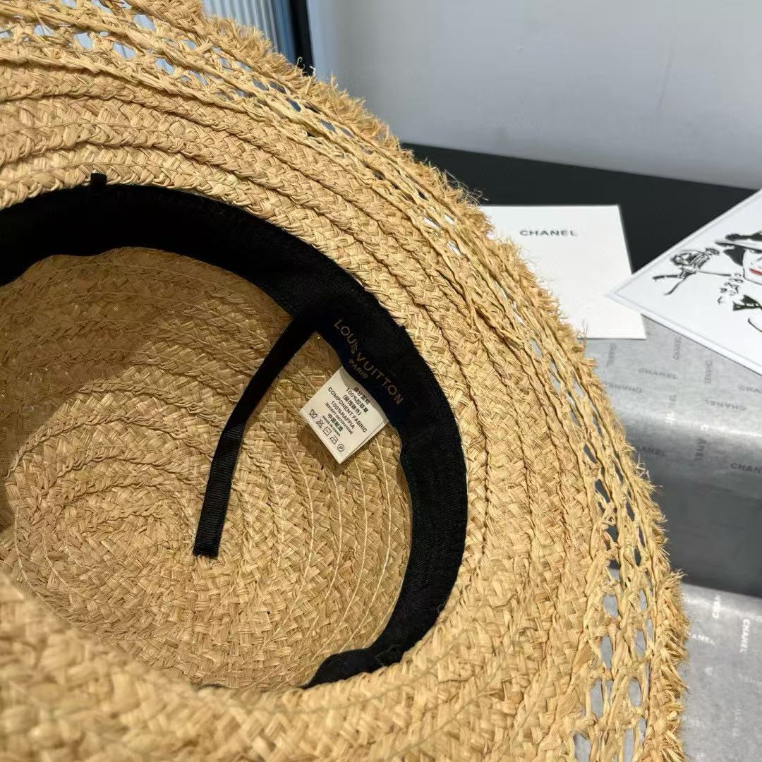 LV中空ラフィアハット【 50％割引+送料無料】