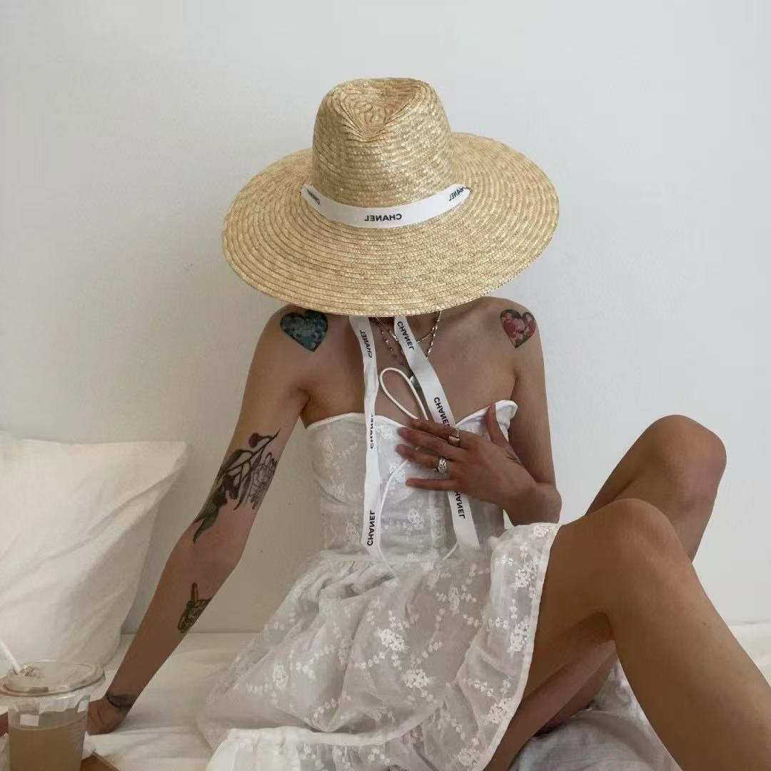 CHANE1レターラフィアハット【 50％割引+送料無料】